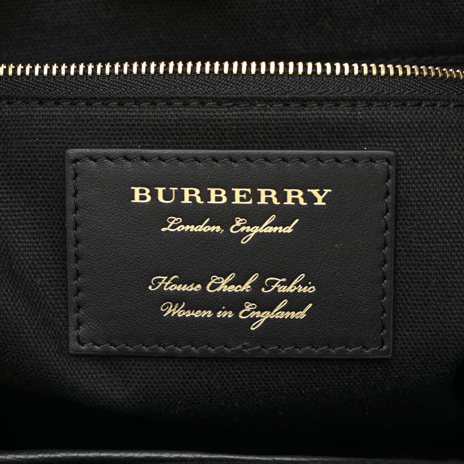 Burberry House Check Small Canterbury Tote Black 6 of 11