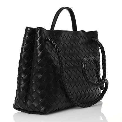 Bottega Veneta Nappa Intrecciato Medium Andiamo Shoulder Bag Black 3 of 13