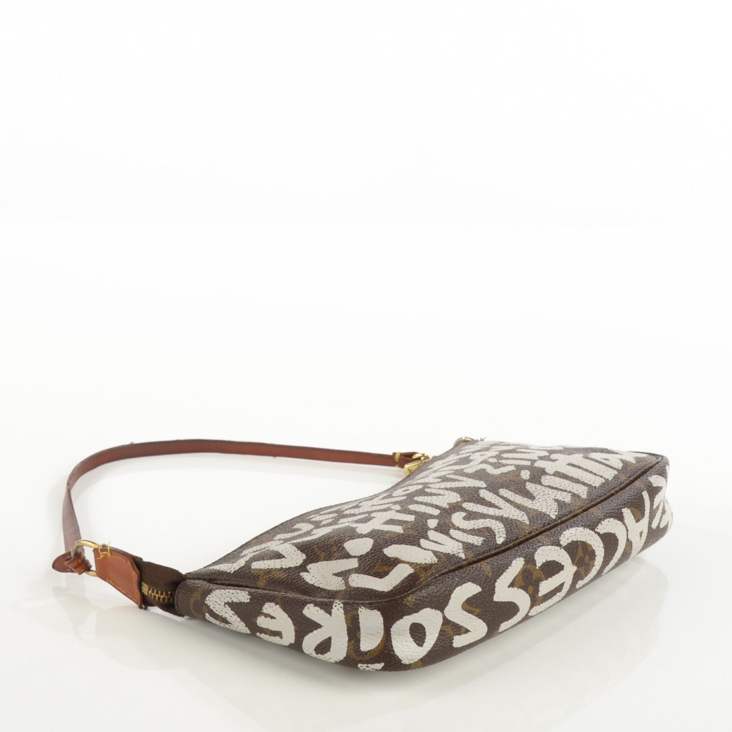 Louis Vuitton Monogram Graffiti Pochette Accessories Silver 4 of 7