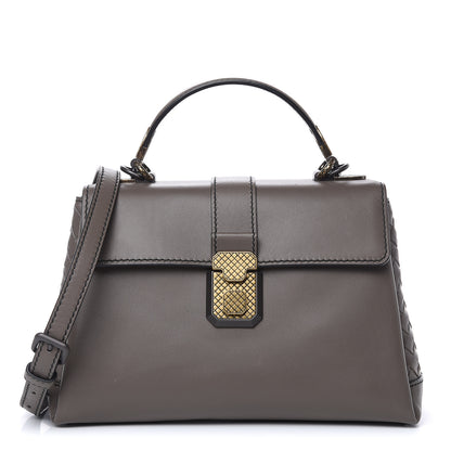 Bottega Veneta Calfskin Small Piazza Bag Steel 1 of 10