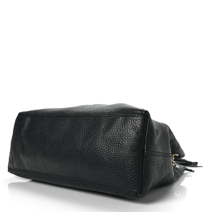 Gucci Pebbled Calfskin Medium Soho Chain Shoulder Bag Black 8 of 8