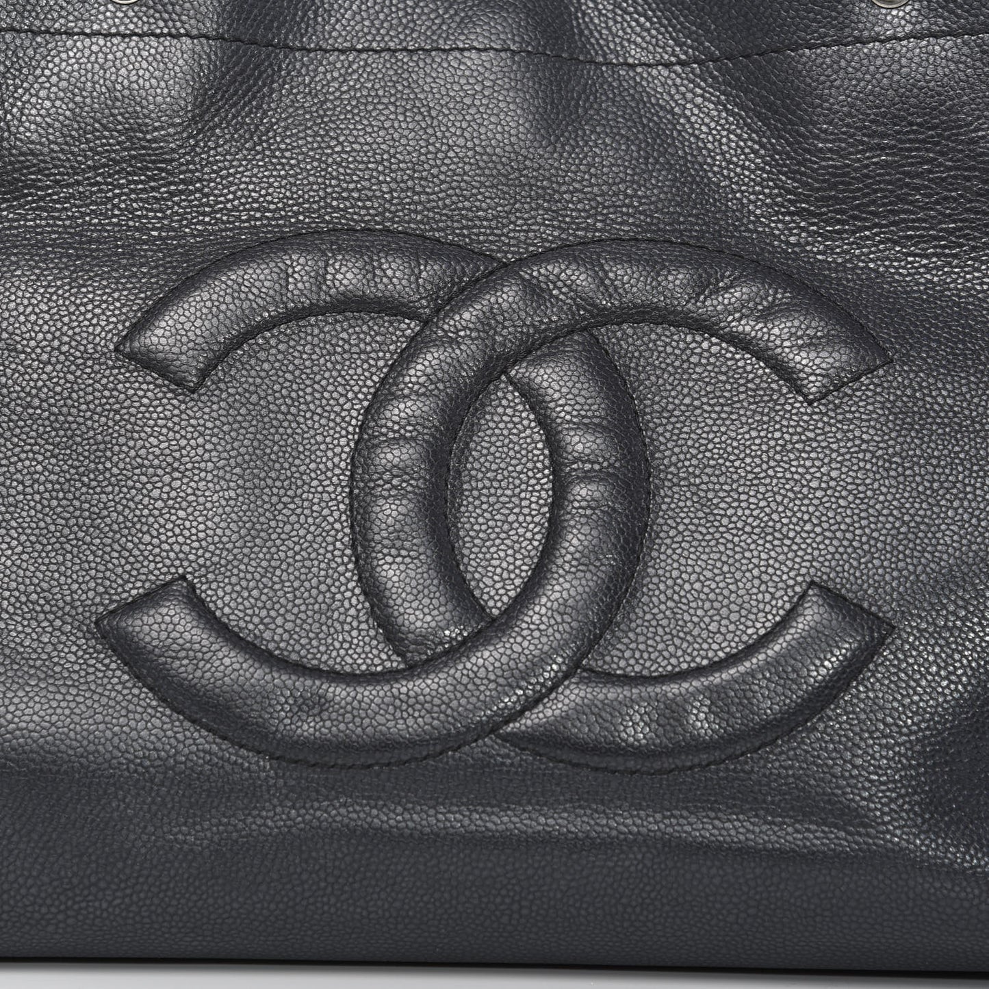 Caviar Executive Cerf Shopper Tote Black