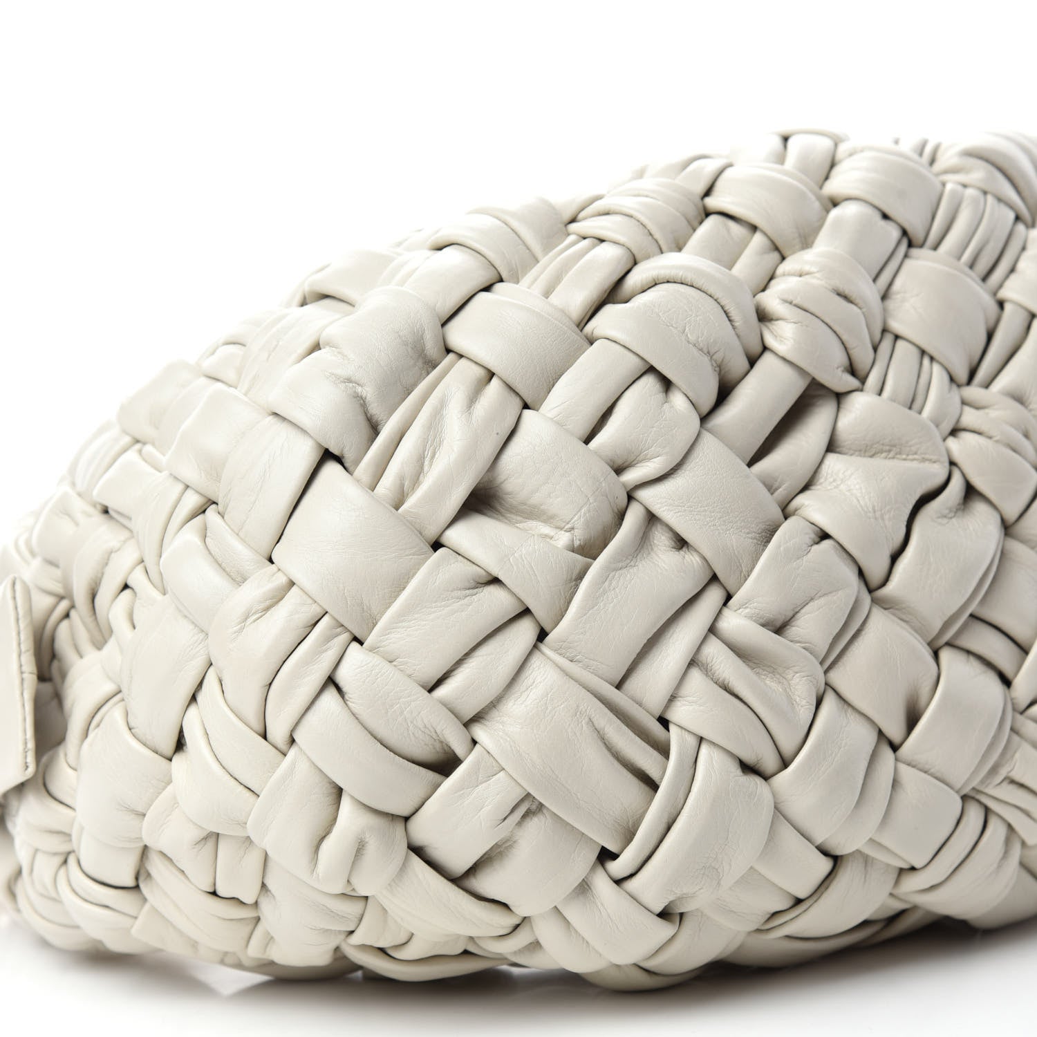 Bottega Veneta Paper Calfskin Intrecciato Banana Hobo Plaster 6 of 10
