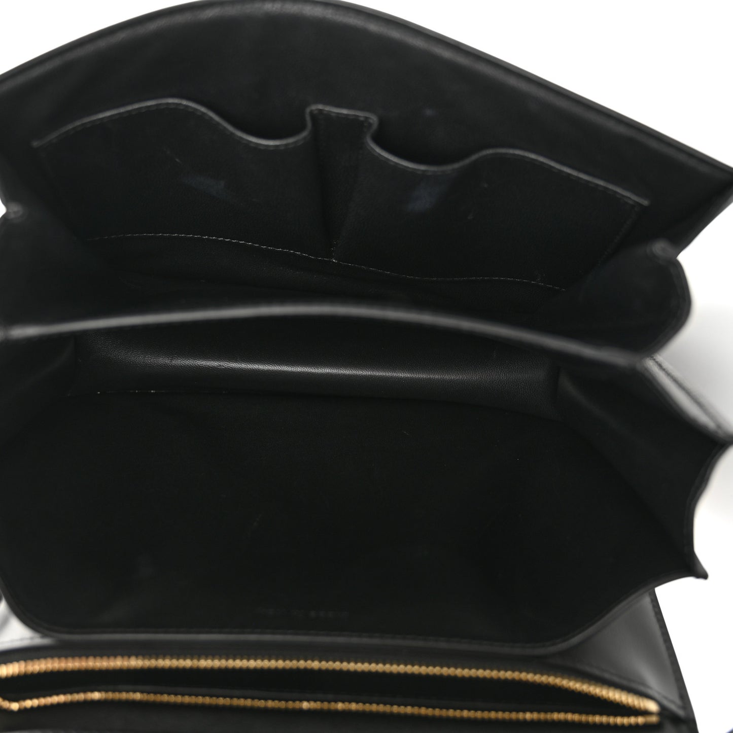 Box Calfskin Medium Classic Box Flap Bag Black