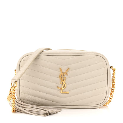 Saint Laurent Grain De Poudre Matelasse Monogram Mini Lou Camera Bag Crema Soft 1 of 15