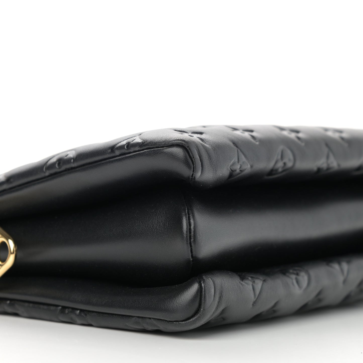 Lambskin Embossed Monogram Coussin PM Black