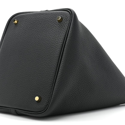 Hermes Taurillon Clemence Picotin Lock 22 MM Black 9 of 10