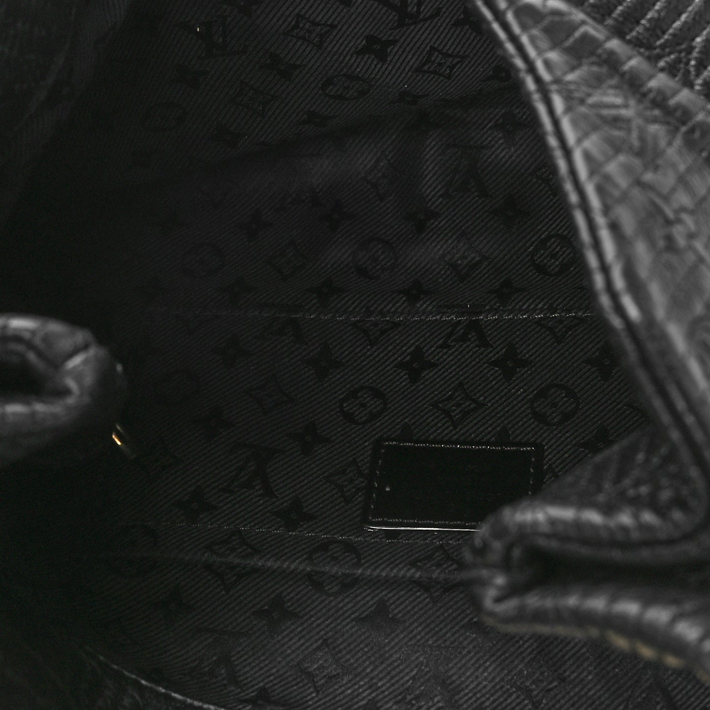 Calfskin Quilted Monogram Altair Clutch Black