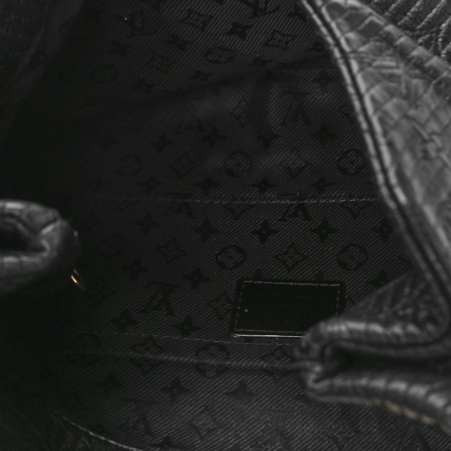 Louis Vuitton Calfskin Quilted Monogram Altair Clutch Black 6 of 9