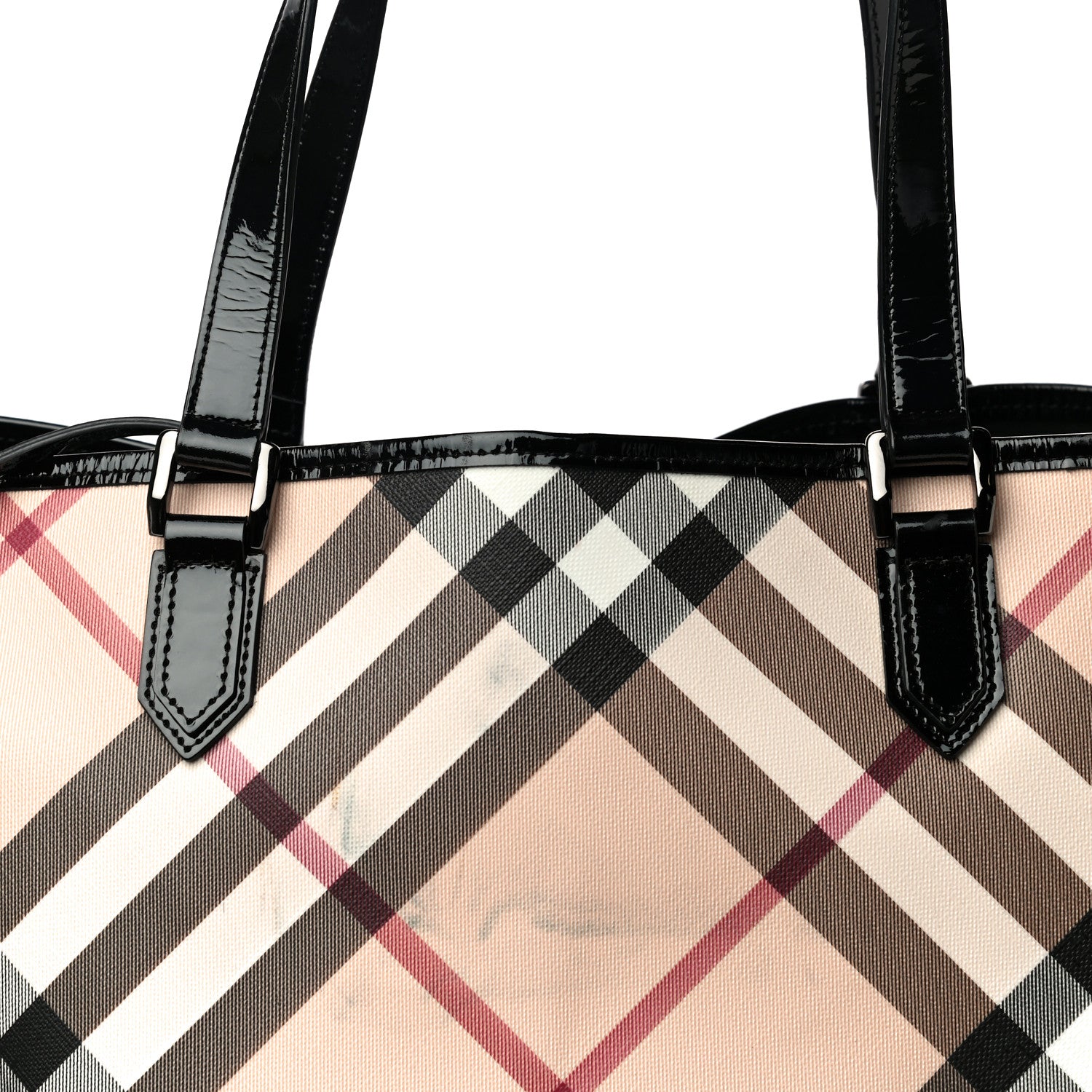 Burberry Nova Check Large Nickie Tote Black 8 of 31