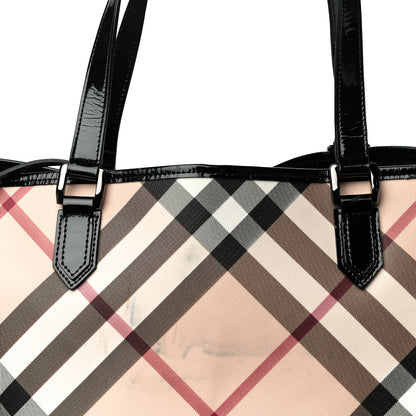 Burberry Nova Check Large Nickie Tote Black 8 of 31