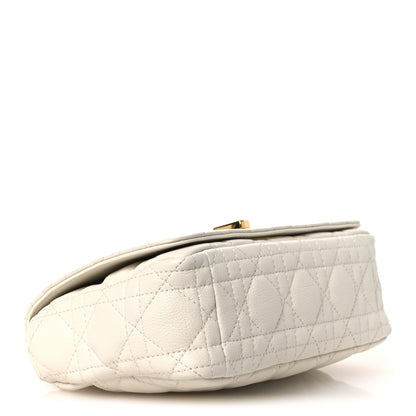 Christian Dior Lambskin Cannage Small Caro Bag Ivory 4 of 11