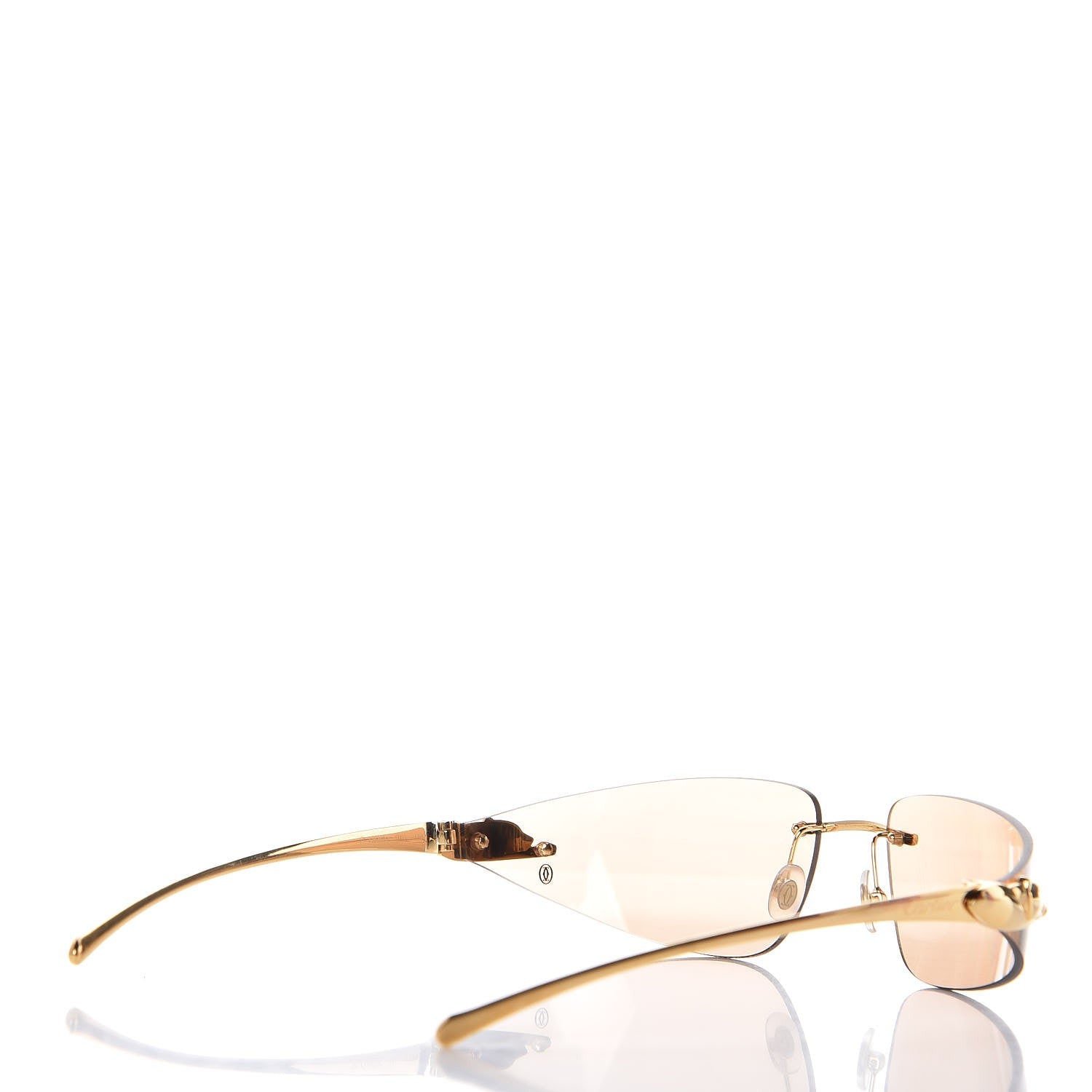 Cartier Panthere De Aviator Sunglasses Gold 3 of 7