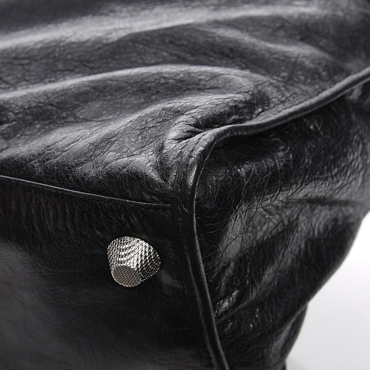 Agneau Giant 21 Silver Hardware Work Black
