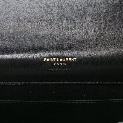 Saint Laurent Nappa Monogram Cassandre Flap Pouch Black 6 of 8