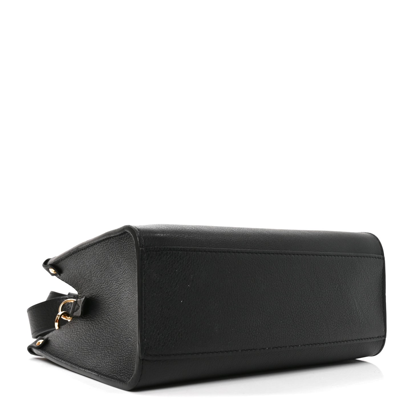 Calfskin Lock & Go Tote Black