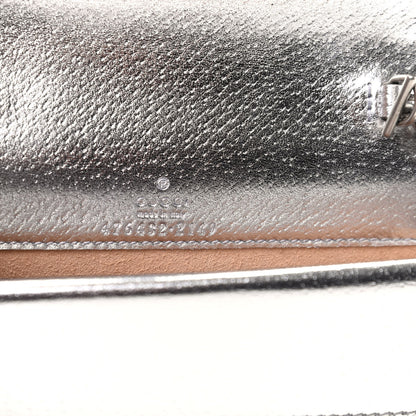 Gucci Metallic Calfskin Super Mini Dionysus Shoulder Bag Silver 6 of 8