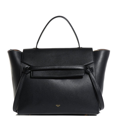 Celine Drummed Calfskin Mini Belt Bag Black 1 of 9