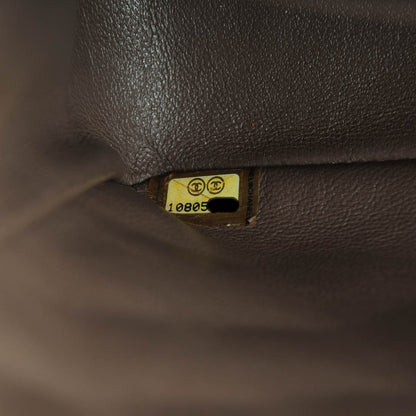 Chanel Lambskin Quilted Jumbo Single Flap Dark Beige 7 of 7