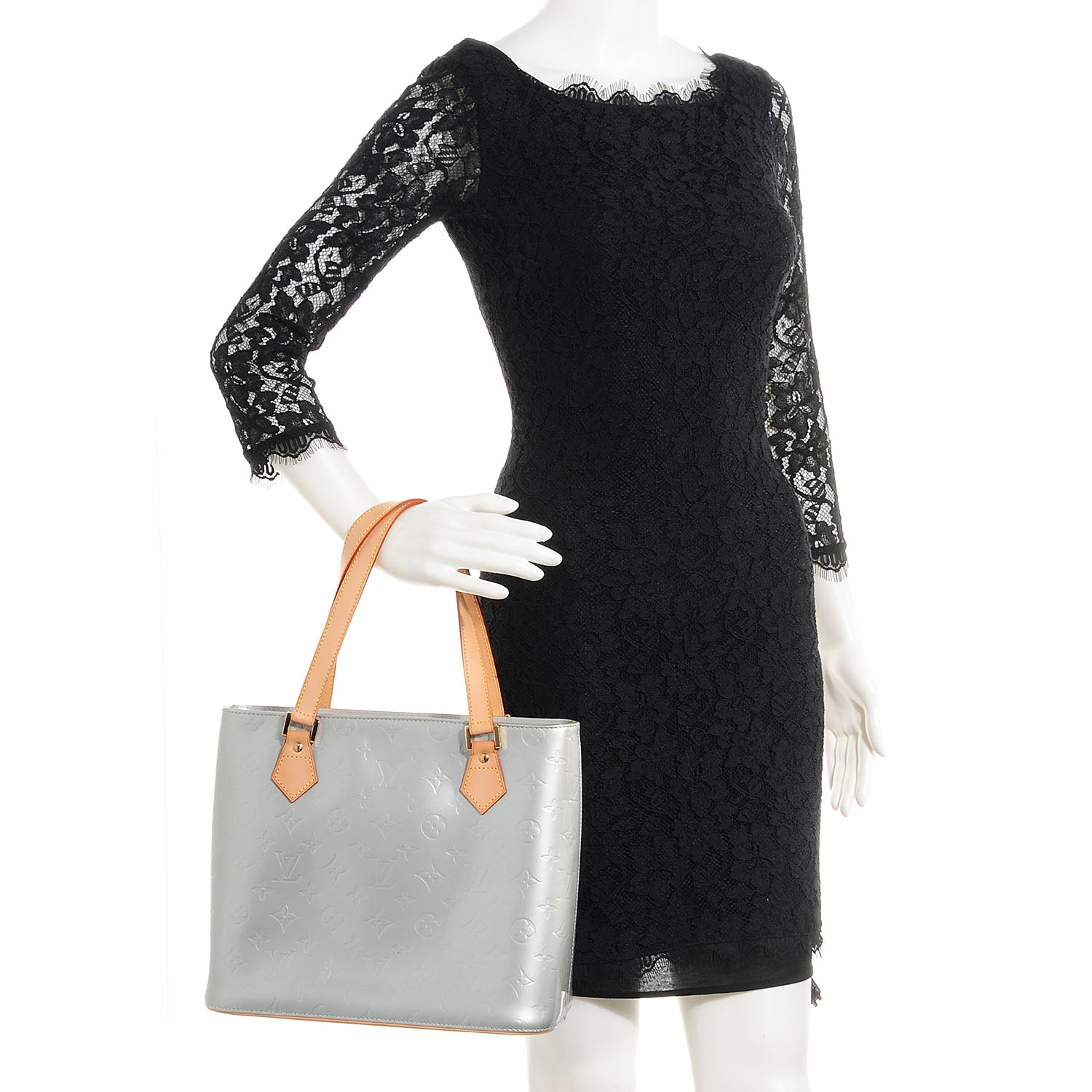 Louis Vuitton Vernis Houston Silver 2 of 7