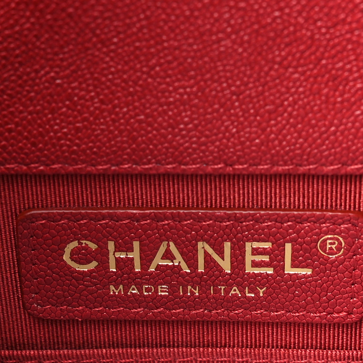 Chanel Caviar Quilted North South Boy Flap Red 6 of 10
