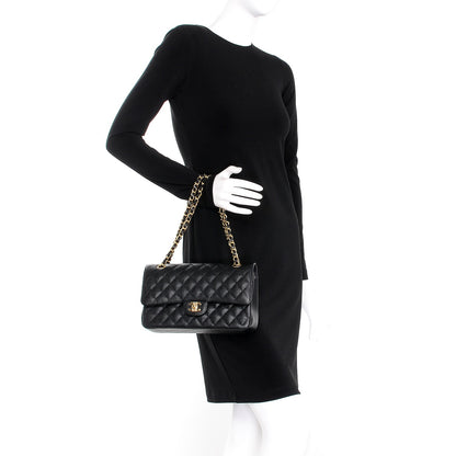 Chanel Caviar Quilted Medium Double Flap Black 3 of 9