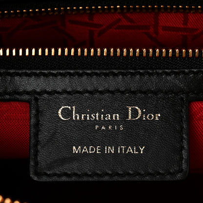 Christian Dior Lambskin Cannage Large Lady Dior Black 6 of 11