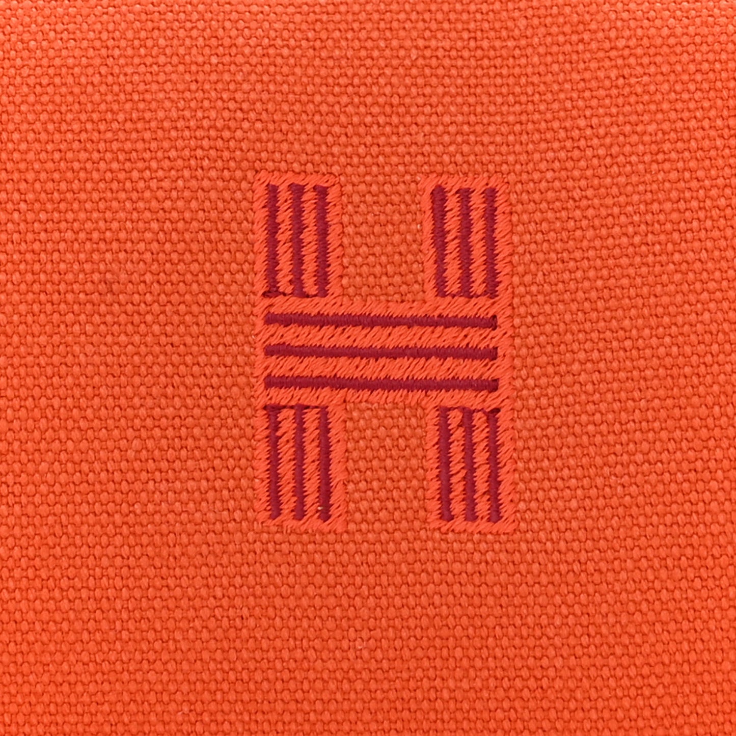 Canvas Small Bride-A-Brac Pouch Orange Burgundy