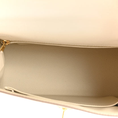 Hermes Epsom Kelly Sellier 25 Craie 5 of 14