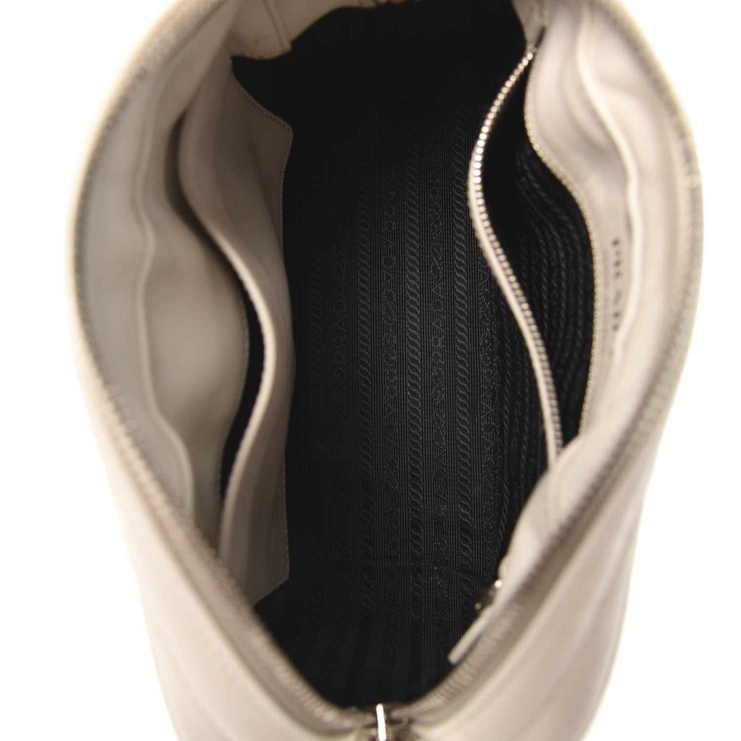 Soft Calfskin Diagramme Crossbody Bag White