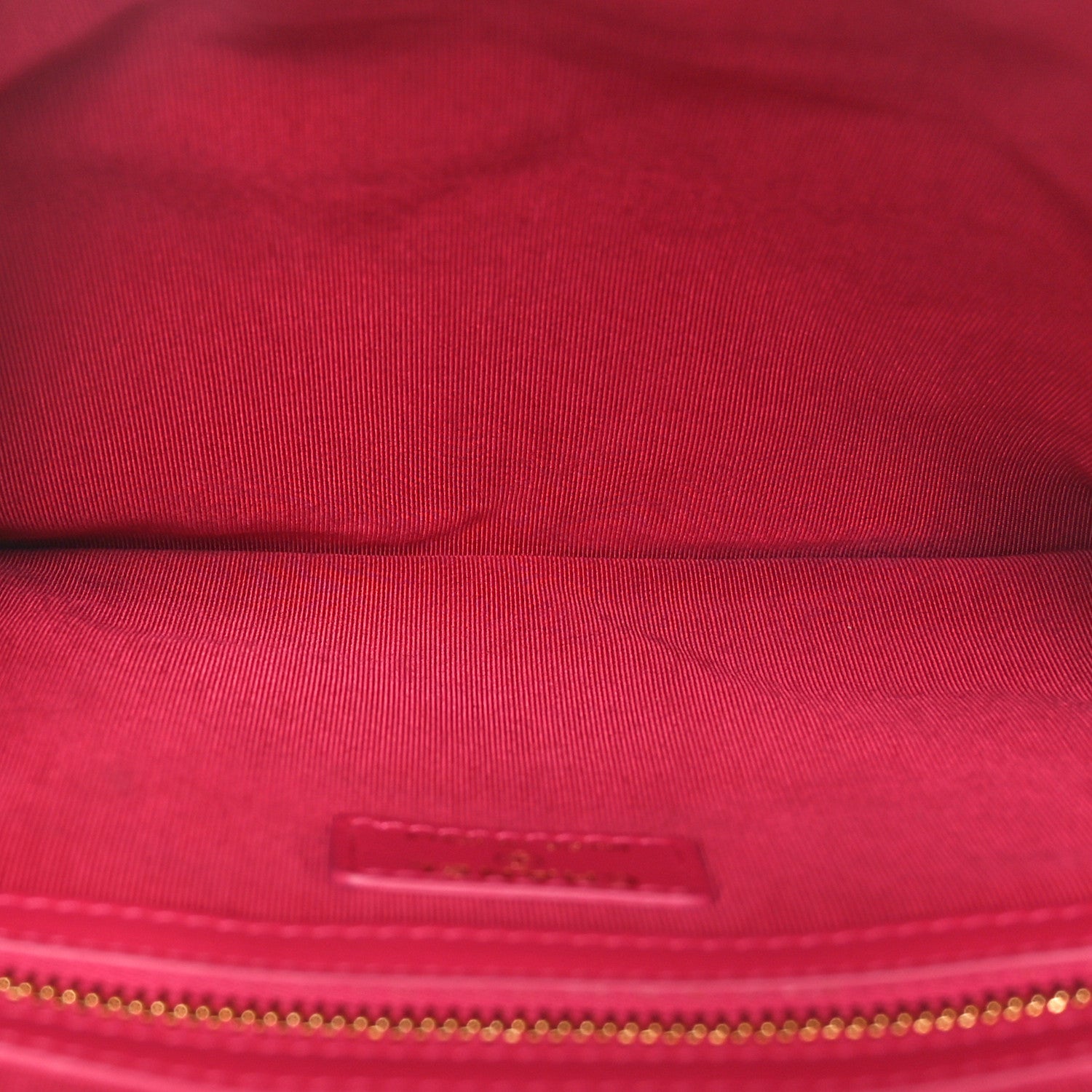 Chanel Shiny Goatskin Quilted Chanel 19 Pouch Dark Pink 5 of 10