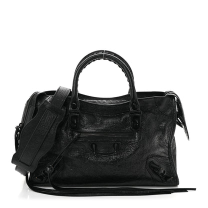 Balenciaga Agneau Spikes Black Hardware S City Black 1 of 12