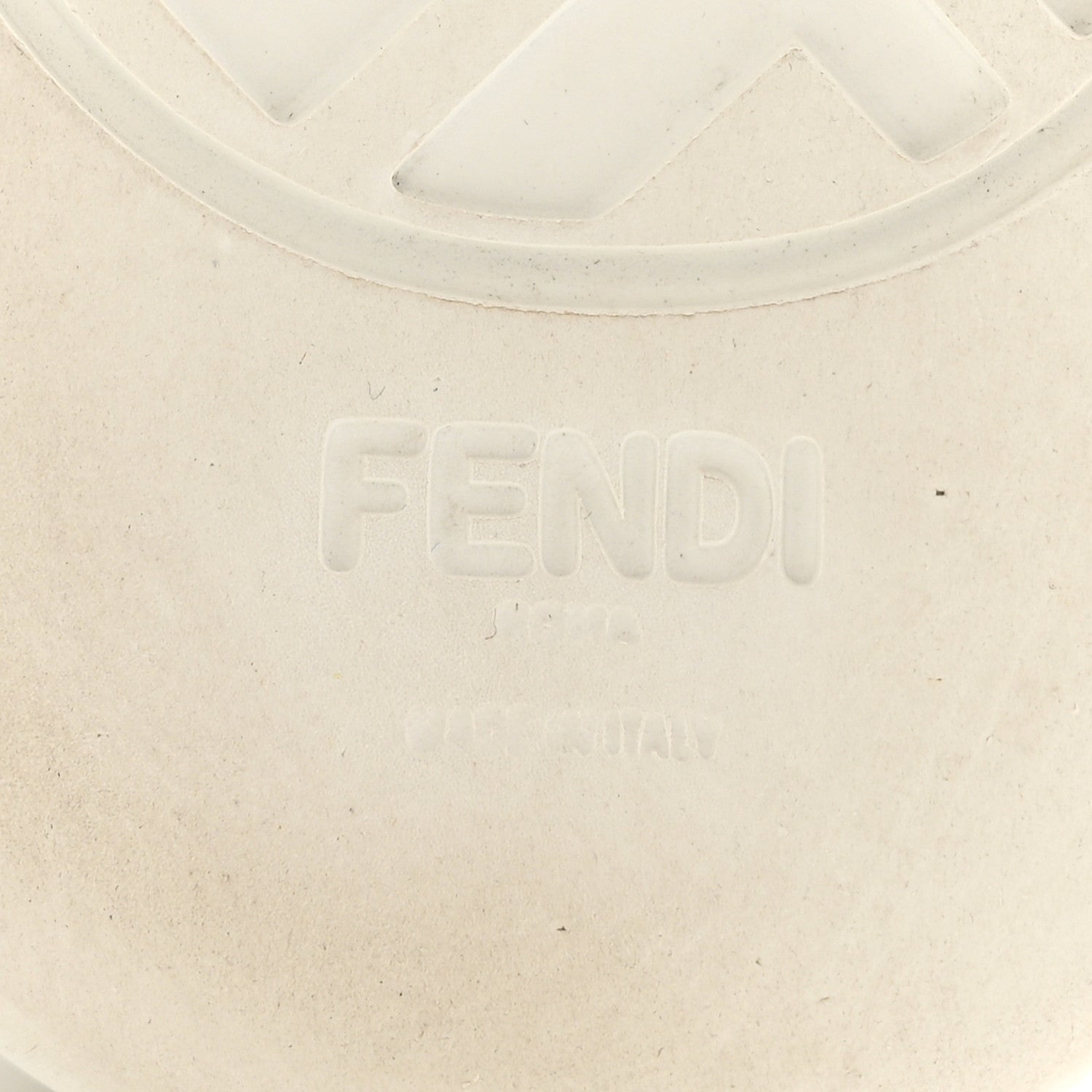 Fendi Lambksin FF Embossed Rise Low Top Sneakers 36.5 Ultra White 14 of 30