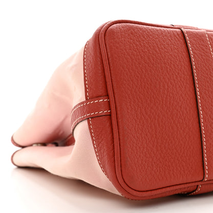 Hermes Toile Militaire Vache Country Garden Party 30 TPM Rose Sakura Rouge Duchesse 8 of 11
