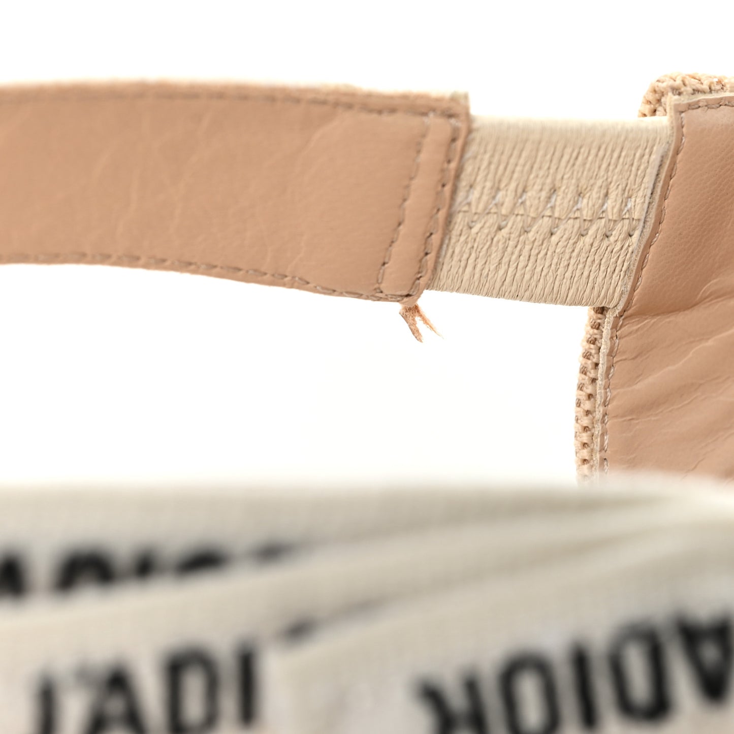 Technical Canvas Ribbon J'Adior Slingback Ballet Flats 36 Powder Nude