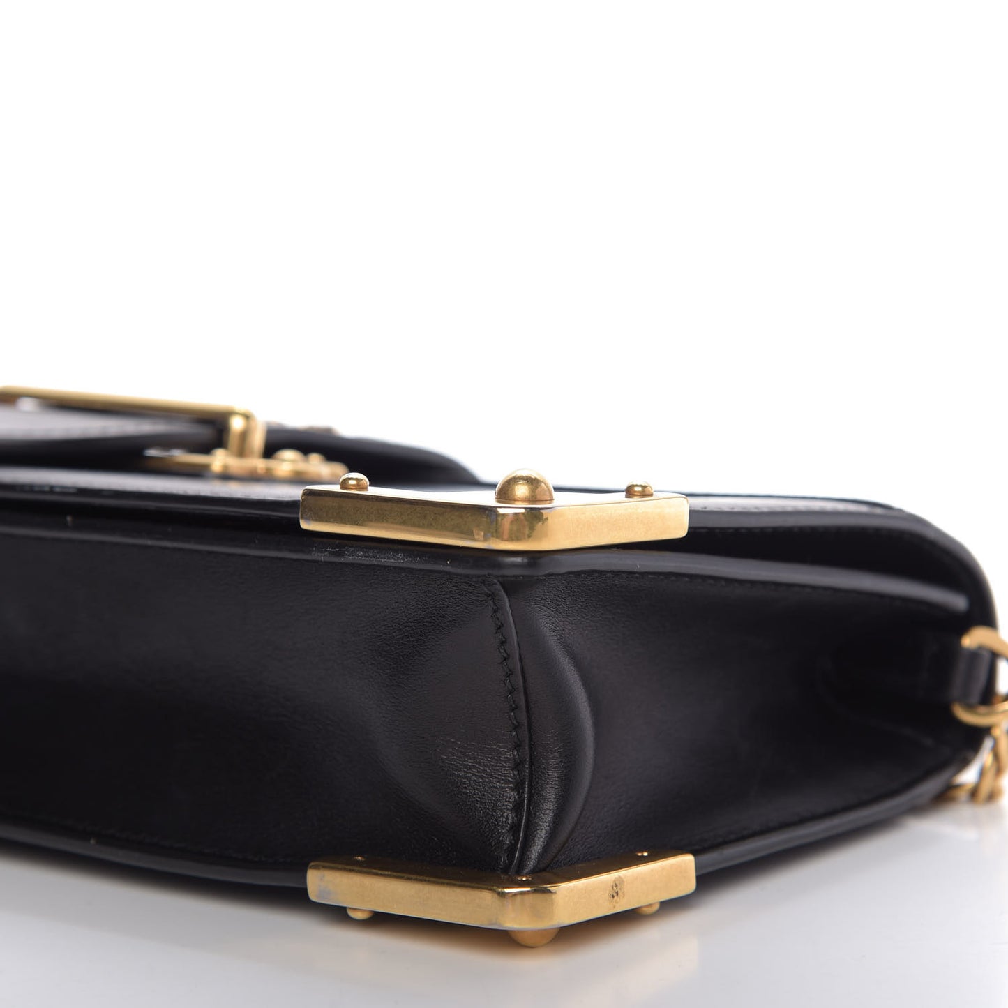 City Calfskin Saffiano Cahier Pochette Black