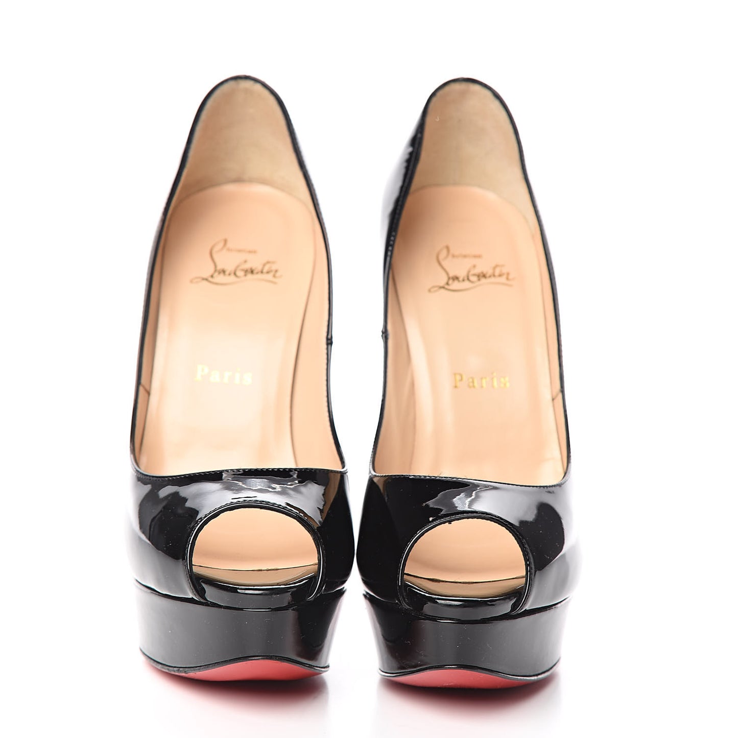Patent Lady Peep 150 Pumps 38 Black