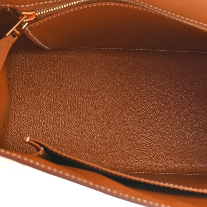 Hermes Epsom Kelly Sellier 25 Gold 5 of 11