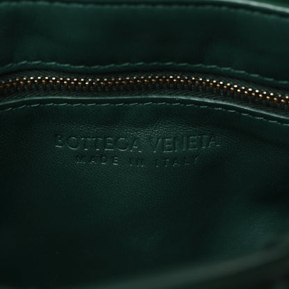 Bottega Veneta Lambskin Maxi Intreccio Padded Chain Cassette Crossbody Bag Raintree 6 of 9