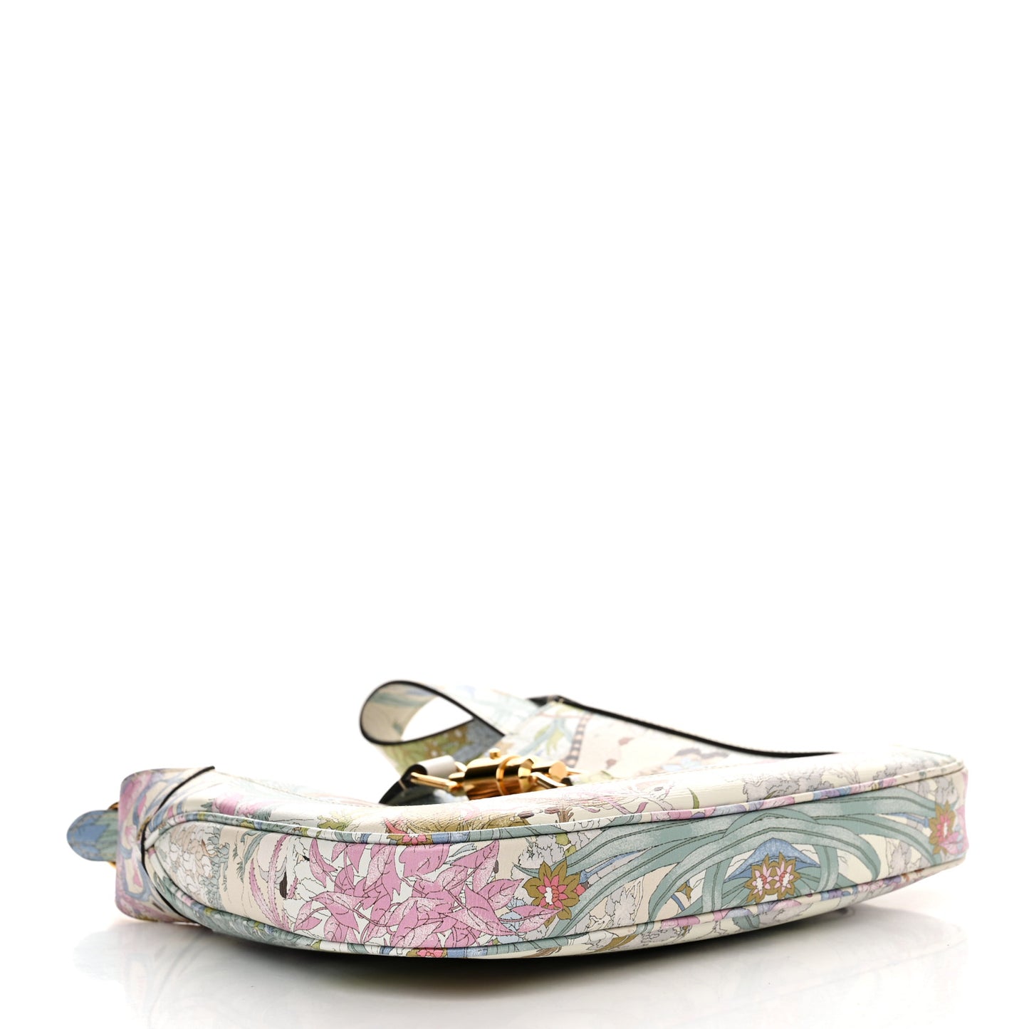 New Shangai Calfskin Tiger Savanah Small Jackie 1961 Hobo Chalky White Multicolor