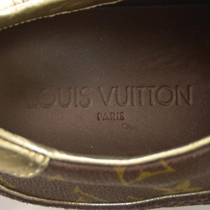 Louis Vuitton Suede Patent Monogram Speeding Sneakers 38.5 5 of 6