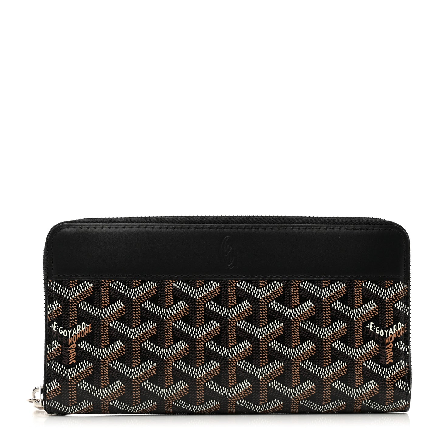 Goyardine Matignon Zip Around GM Wallet Black