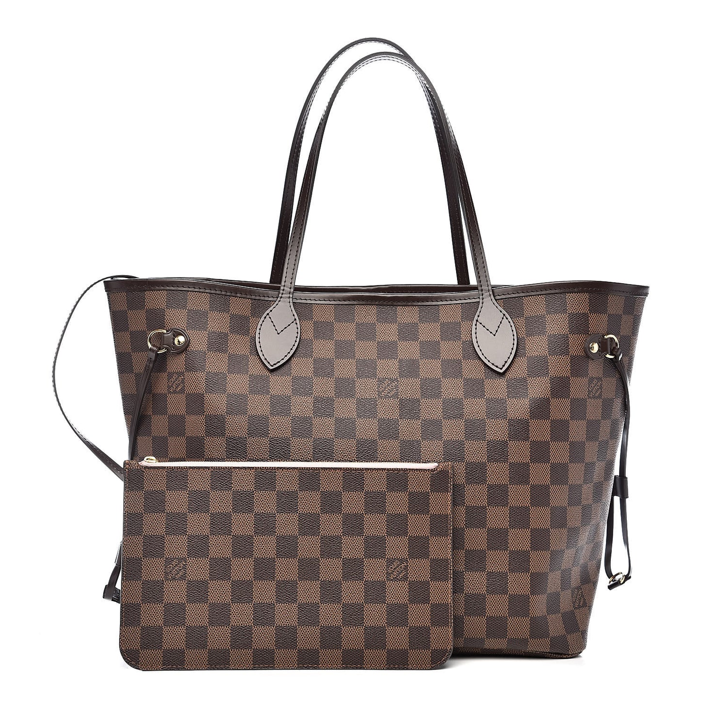 Damier Ebene Neo Neverfull MM Rose Ballerine
