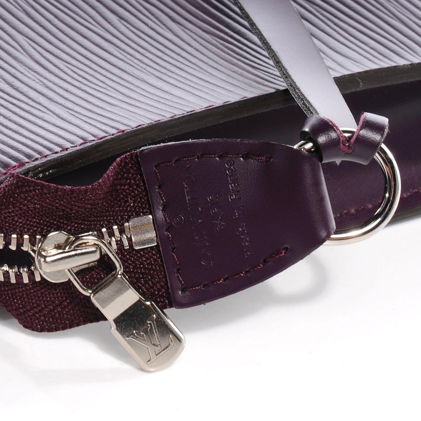 Epi Pochette Accessories 24 Cassis Purple