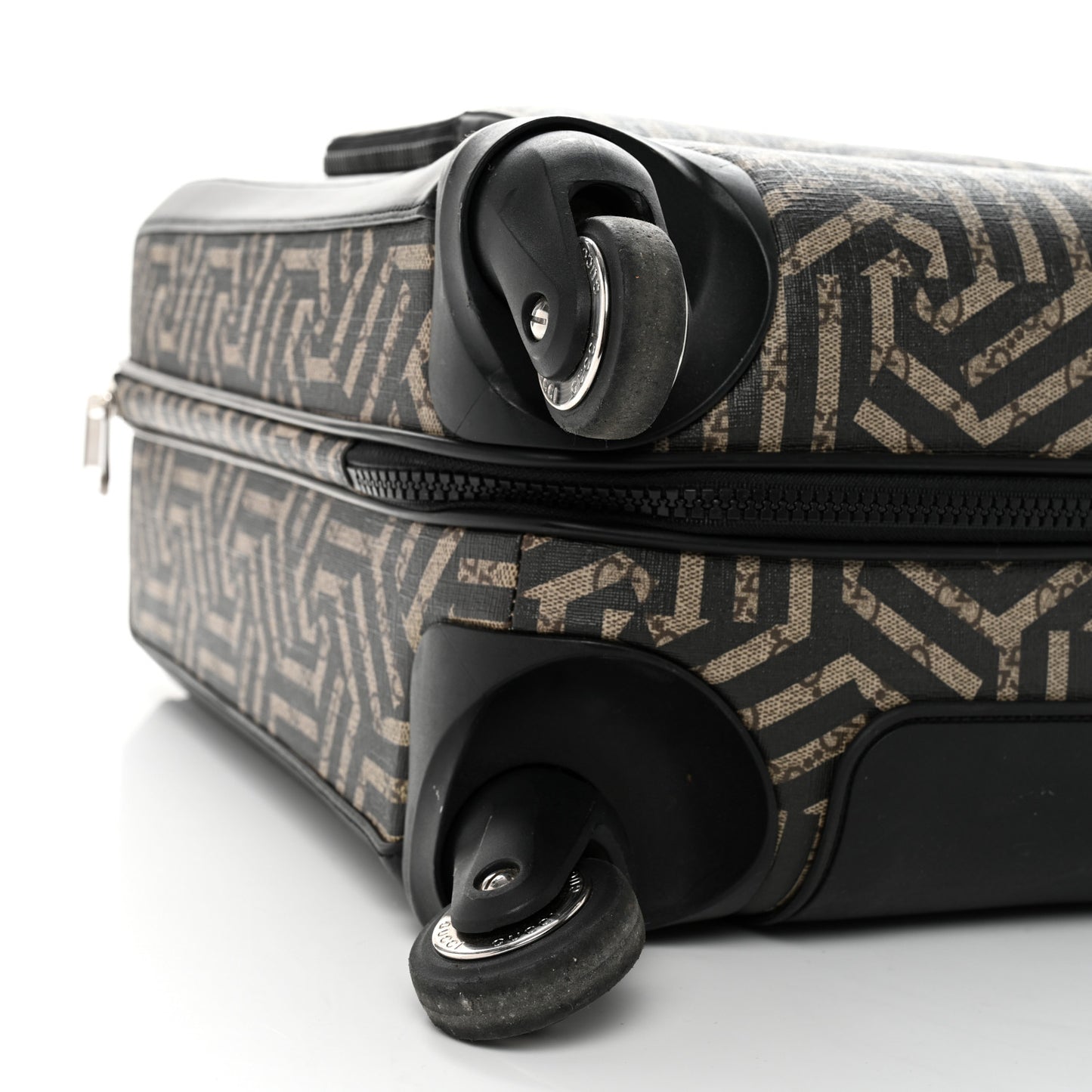GG Supreme Monogram Caleido Carry On Trolley Black
