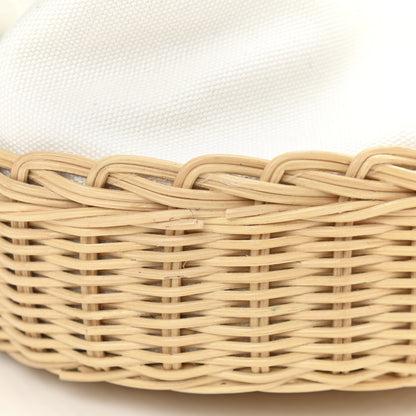 Prada Wicker Canvas Bucket Bag Naturale 14 of 14