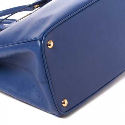 Prada Saffiano Medium Galleria Double Zip Tote Azzurro 6 of 8