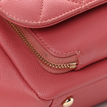 Chanel Caviar Quilted Small Business Affinity Flap Pink 14 of 15