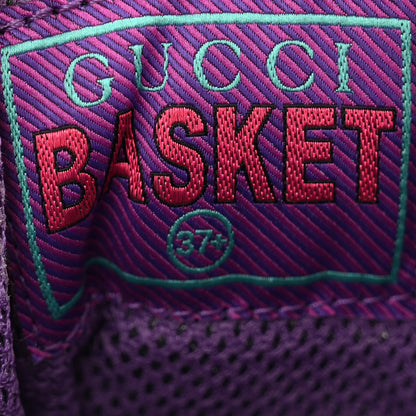 Gucci Demetra Womens Basket High Top Sneakers 37.5 Pink Purple White 7 of 8