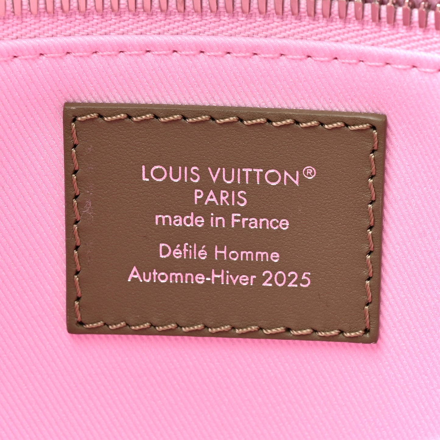Calfskin Mini Shopper Tote Khaki Green Pink